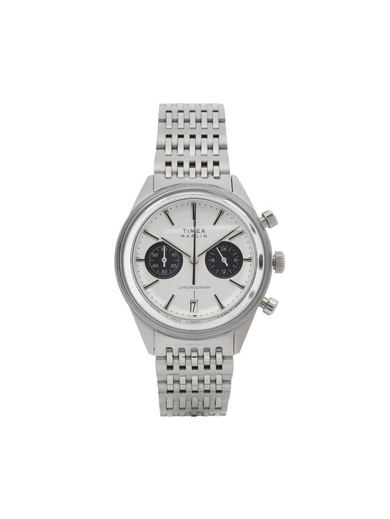 Timex Timex Ročna ura Marlin TW2Y24600 Srebrna