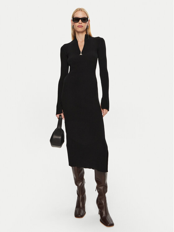 Patrizia Pepe Patrizia Pepe Φόρεμα υφασμάτινο 2A2848/K214-K103 Μαύρο Regular Fit