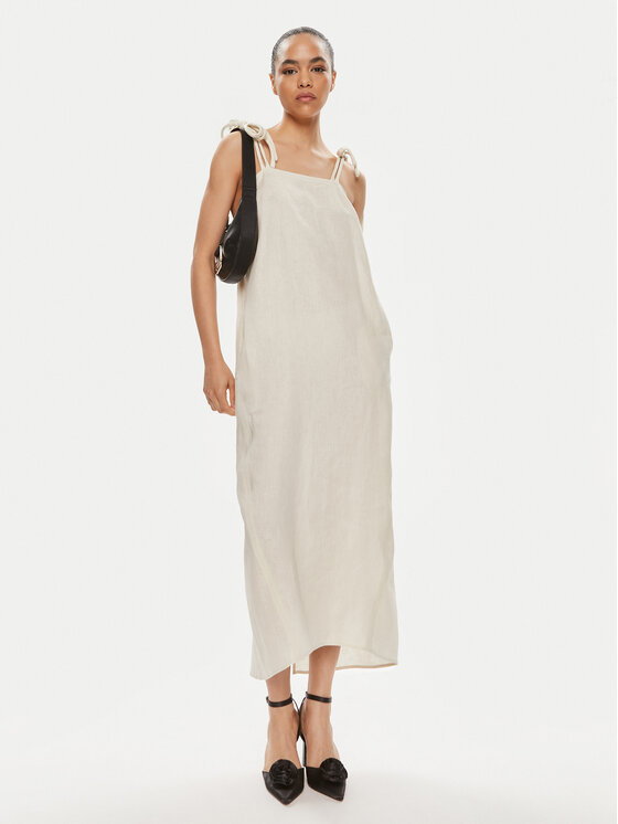 Max Mara Leisure Max Mara Leisure Sukienka codzienna Senna 2416221038 Écru Relaxed Fit