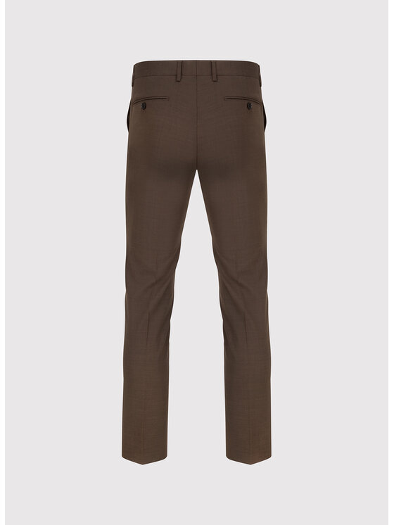 Pako Lorente Pako Lorente Spodnie garniturowe P26SF-6G-010 Brązowy Slim Fit