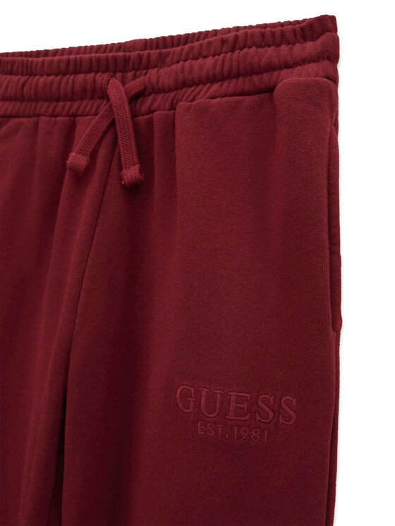 Guess Guess Dressipüksid L5YQ19 KAV34 Bordoopunane Regular Fit