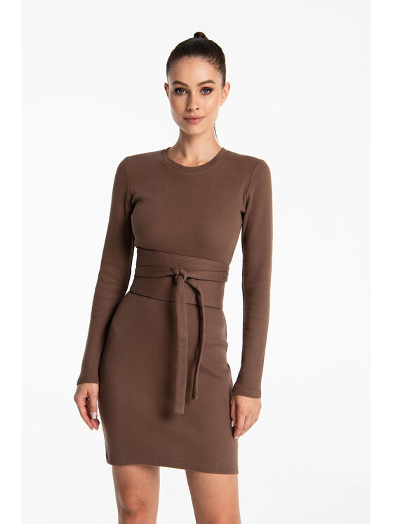 Nudyess Nudyess Cintura da donna Dark Belt z prążka Marrone