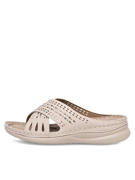 Clara Barson Clara Barson Pantoletten WYL05010-08 Beige