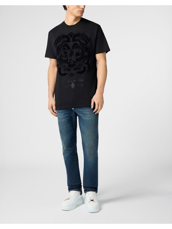 PHILIPP PLEIN PHILIPP PLEIN T-Shirt 29723 Czarny Regular Fit