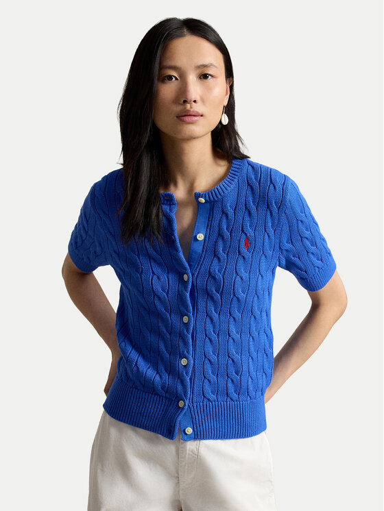 Polo Ralph Lauren Polo Ralph Lauren Pletena jopica 211966720500 Modra Slim Fit