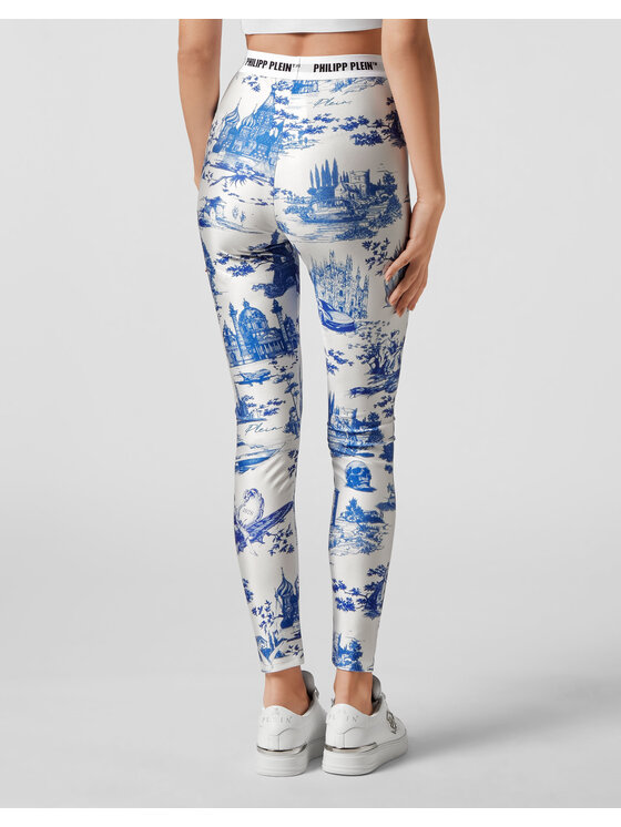 PHILIPP PLEIN PHILIPP PLEIN Legíny 5965 Bílá Skin Tight Fit