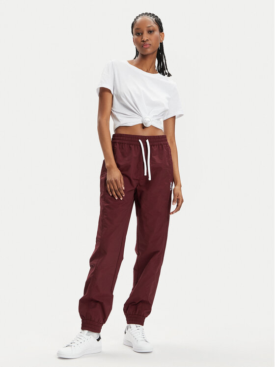 Converse Converse Spodnie dresowe Star Printer 10026055-A02 Bordowy Tapered Fit