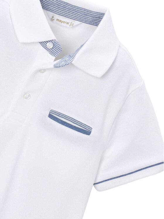 Mayoral Mayoral Поло 3103 Білий Regular Fit