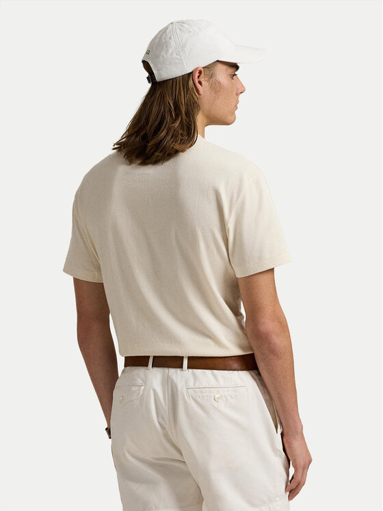 Polo Ralph Lauren Polo Ralph Lauren T-Shirt 710969630001 Μπεζ Custom Slim Fit