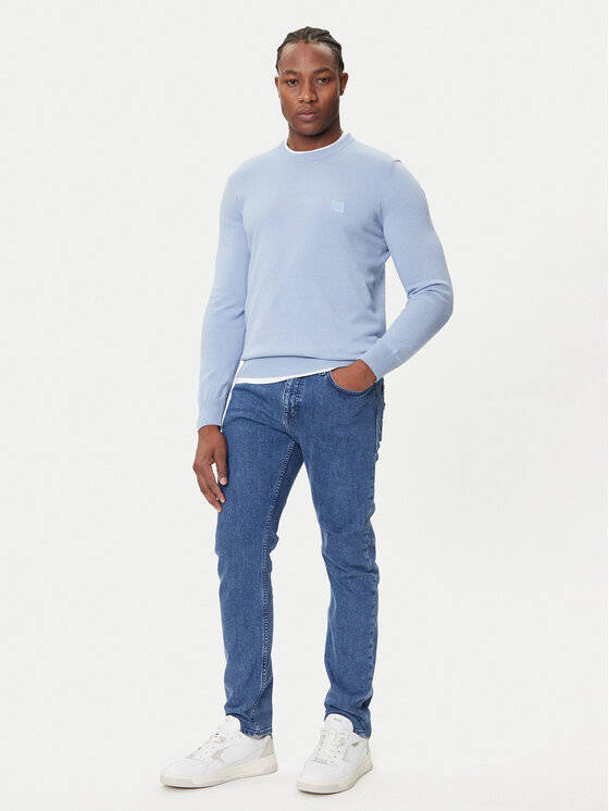 BOSS BOSS Maglione Kanovano_S 50527583 Celeste Regular Fit