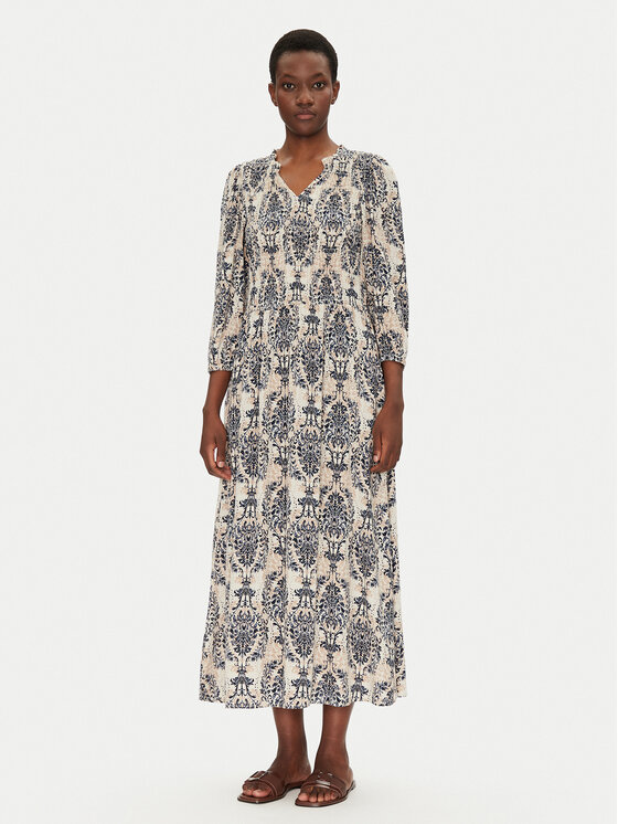 Fransa Fransa Rochie de vară 20613512 Bej Regular Fit