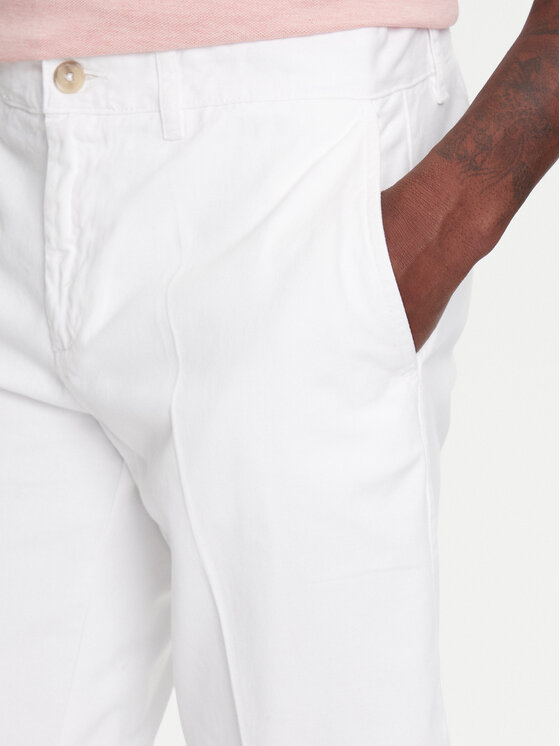 Robe di Kappa Robe di Kappa Šortky z materiálu Oris 600BTI0 Écru Slim Fit