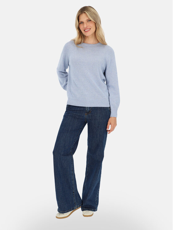 L’AF L’AF Sweter Lana Niebieski jasny Reglan Fit