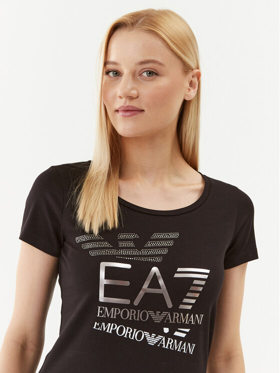 EA7 Emporio Armani EA7 Emporio Armani Tričko 6RTT35 TJFKZ 1200 Čierna Regular Fit