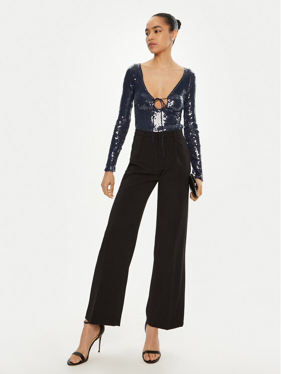 BARDOT BARDOT Боді 59471TB Голубий Slim Fit