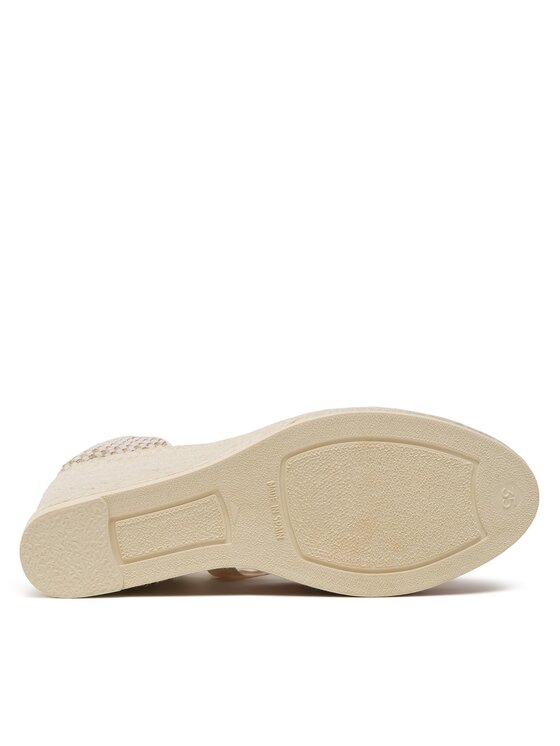 Manebi Manebi Espadryle Low Wedge Espadrilles M 1.1 WL Beżowy