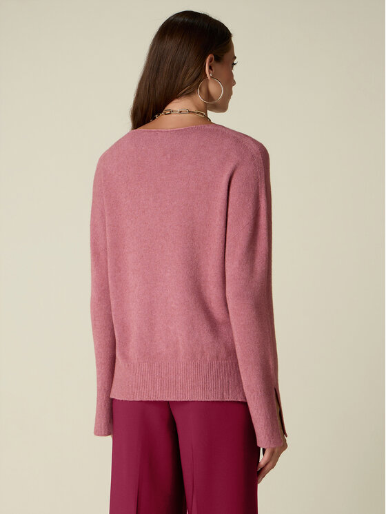 Oltre Oltre Maglione M160E002169N006 Rosa Cropp Fit