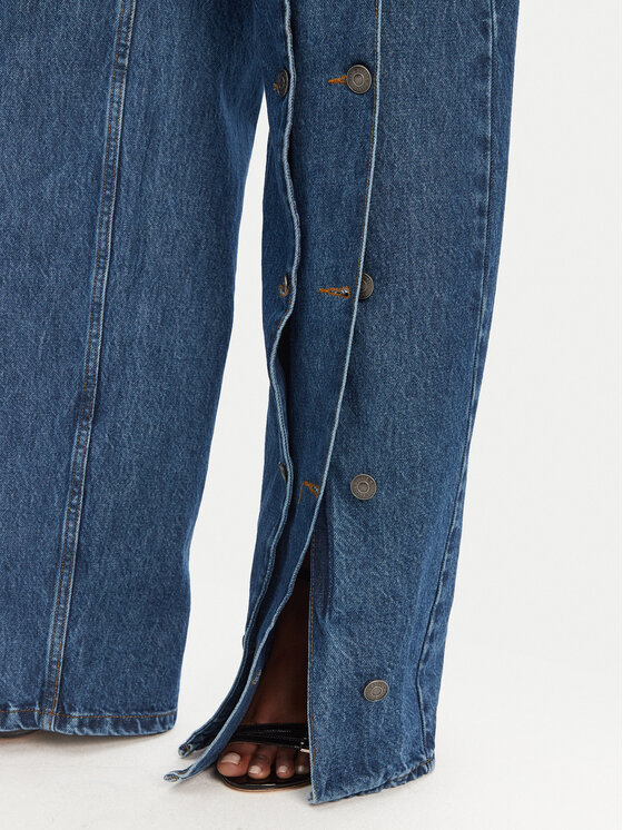 ROTATE ROTATE Jeans 1140731602 Dunkelblau Wide Leg