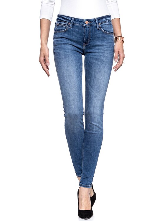 Lee Lee Jeansy SCARLETT Niebieski Skinny Fit