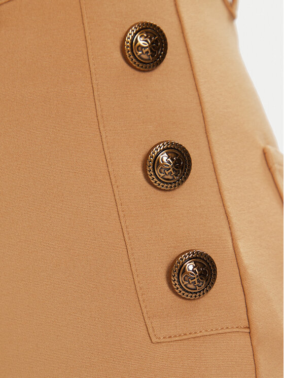 Guess Guess Παντελόνι υφασμάτινο W5BB16 KCMU2 Μπεζ Flare Fit