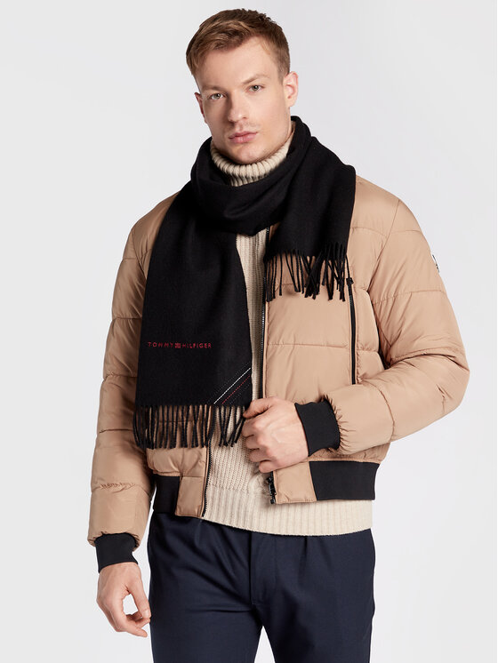 Tommy Hilfiger Tommy Hilfiger Πασμίνα AM0AM10373 Μαύρο