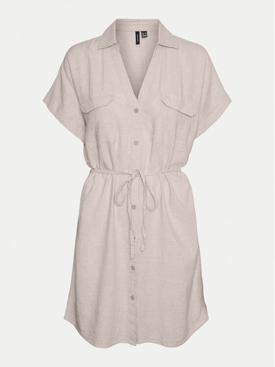 Vero Moda Letné šaty Linn 10323027 Sivá Relaxed Fit