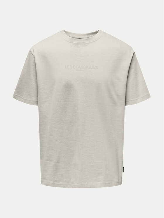 Only & Sons Only & Sons Тишърт 22028766 Сив Relaxed Fit