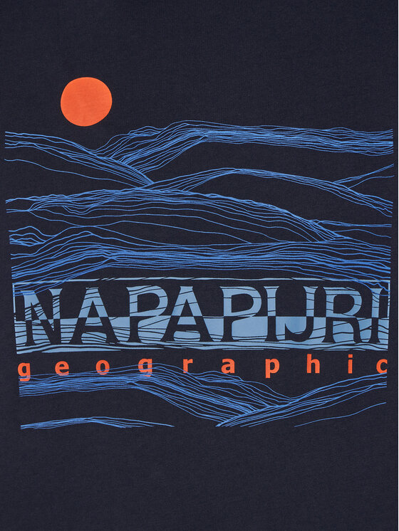 Napapijri Napapijri T-Shirt S-Buti NP0A4INM Tmavomodrá Regular Fit