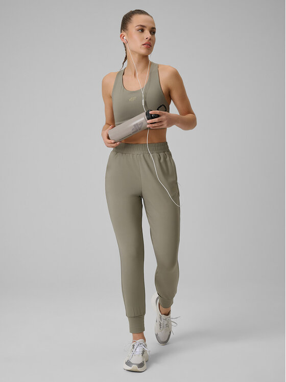 4F 4F Spodnie dresowe MULTI ACTIVE Zielony Regular Fit