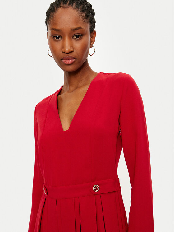 TWINSET TWINSET Sukienka codzienna 242TT2171 Czerwony Loose Fit