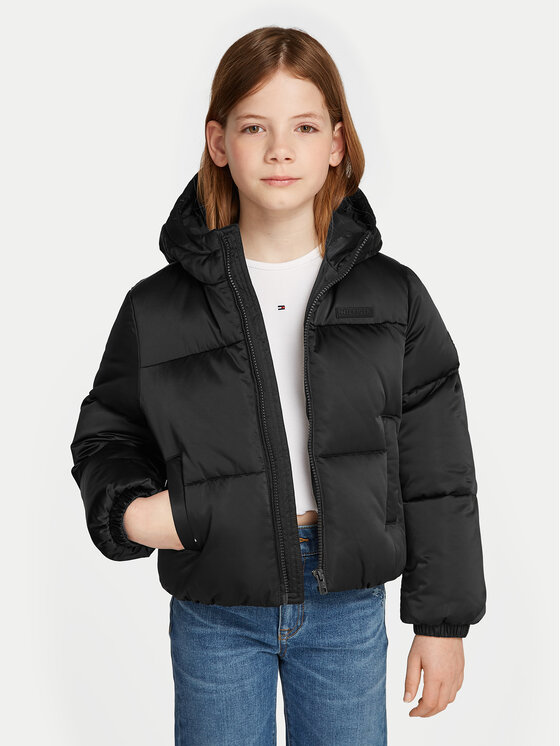 Tommy Hilfiger Tommy Hilfiger Vatovaná bunda New York KG0KG08050 Černá Regular Fit