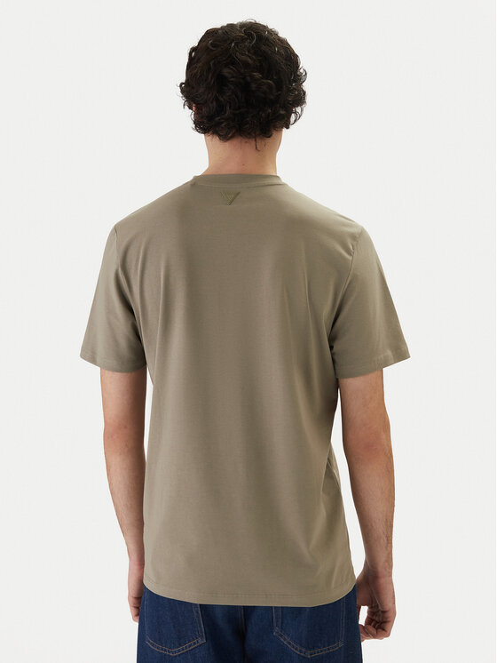 Guess Guess T-Shirt Z2YI11 J1314 Χακί Regular Fit