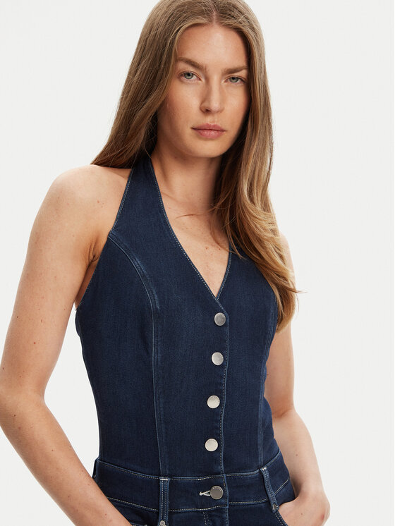 Guess Guess Kezeslábas W5YD57 D0782 Sötétkék Regular Fit