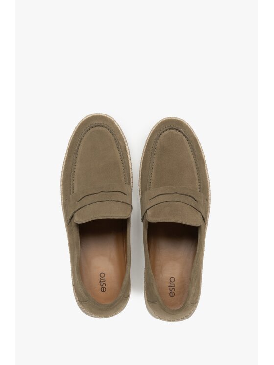 Estro Estro Mokasíny ER00117030 Khaki