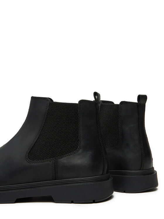 Geox Geox Kotníková obuv s elastickým prvkem Calaita A U46HBA 00045 C9999 Černá