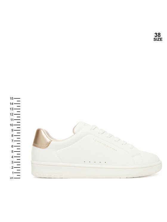 Tommy Hilfiger Tommy Hilfiger Sneakersy Low Cut Lace Up Sneaker T3A9-33976-1355 D Bílá