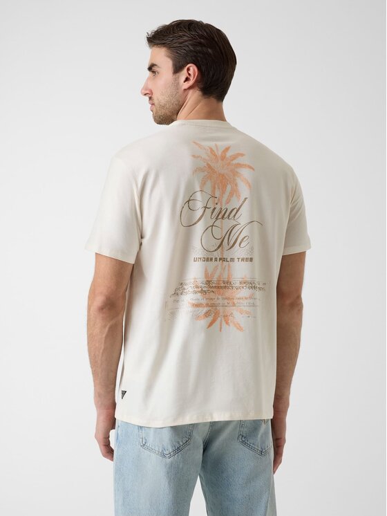 Guess Guess T-Shirt 183047 Béžová Classic Fit
