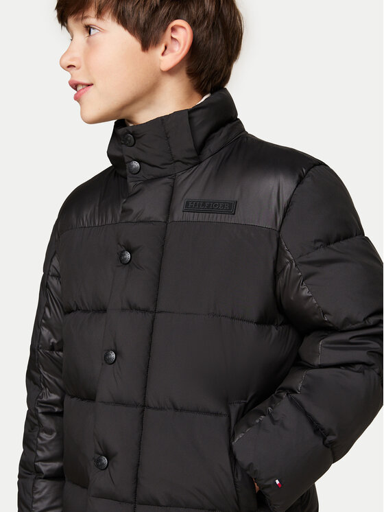 Tommy Hilfiger Tommy Hilfiger Μπουφάν πουπουλένιο KB0KB09207 Μαύρο Regular Fit