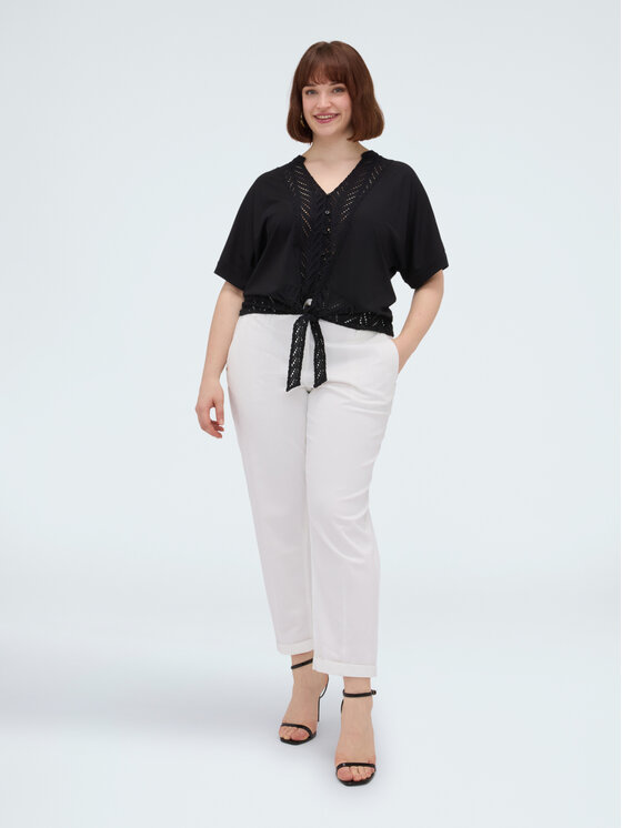 Fiorella Rubino Fiorella Rubino Koszula 5011L000174N0Z3 Czarny Boxy Fit