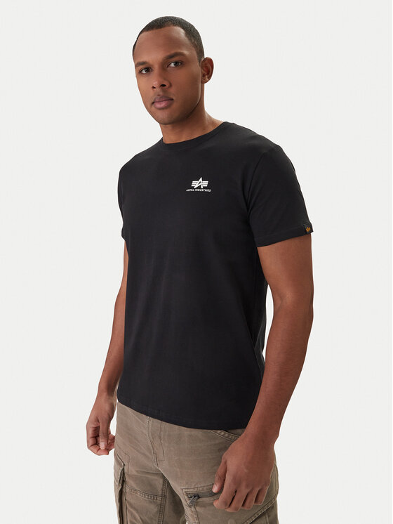 Alpha Industries Alpha Industries Póló Basic 188505 Fekete Regular Fit