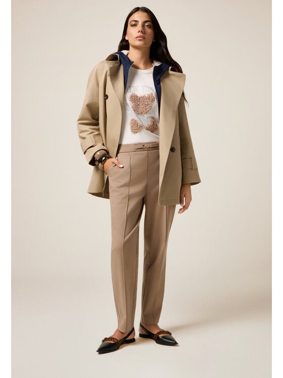 Oltre Oltre T-shirt G055J004508N011 Bianco Regular Fit