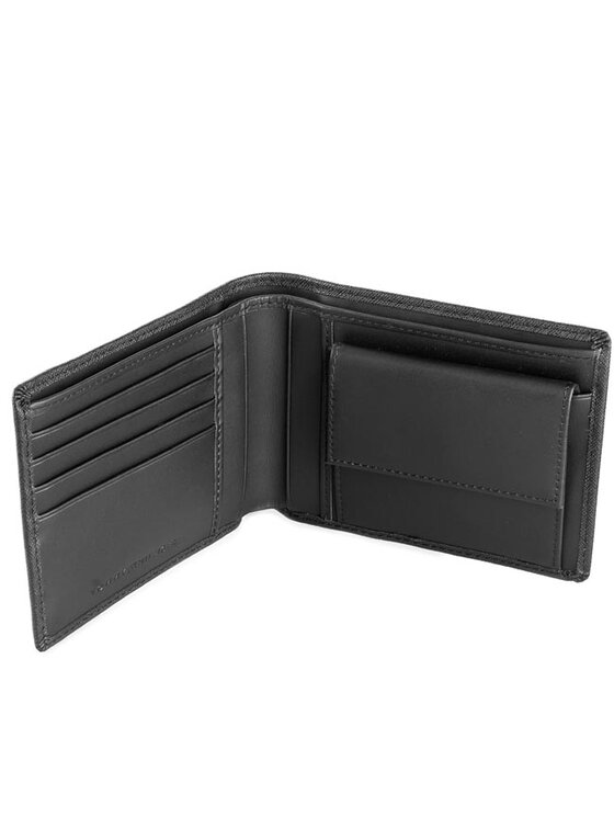 Tommy Hilfiger Tommy Hilfiger Veľká pánska peňaženka Brian 2 Cc And Coin Pocket AM0AM01163 Čierna