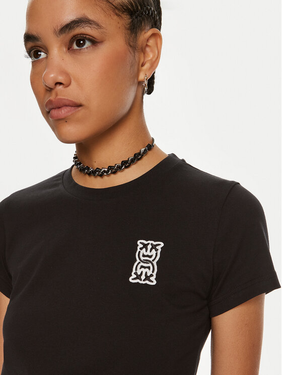 PINKO Pinko T-shirt Bussolotto 100355 A23D Nero Regular Fit