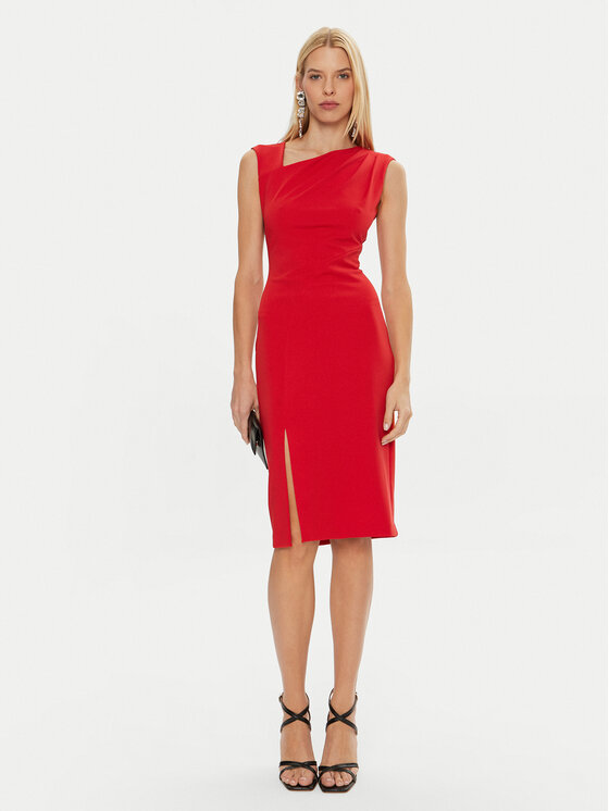 Rinascimento Rinascimento Коктейльна сукня CFC0119761003 Червоний Regular Fit