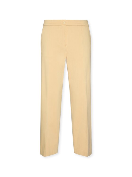 Elena Mirò Elena Mirò Spodnie materiałowe P020P000470N012 Kremowy Cropp Fit