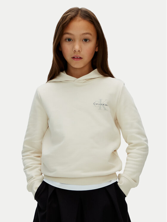 Calvin Klein Jeans Calvin Klein Jeans Суитшърт Small Monogram IU0IU00712 Бежов Regular Fit