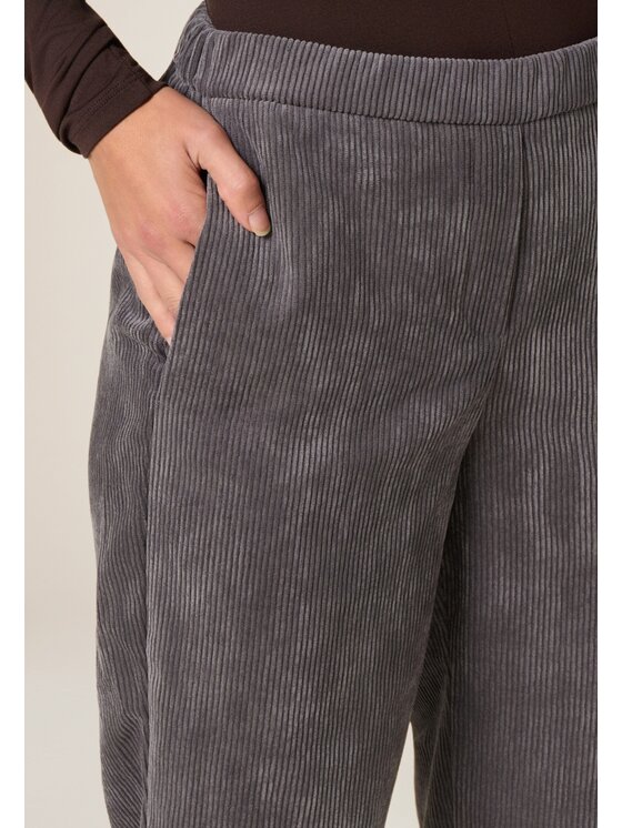 Oltre Oltre Pantaloni di tessuto P024J102496N013 Grigio Boy Fit