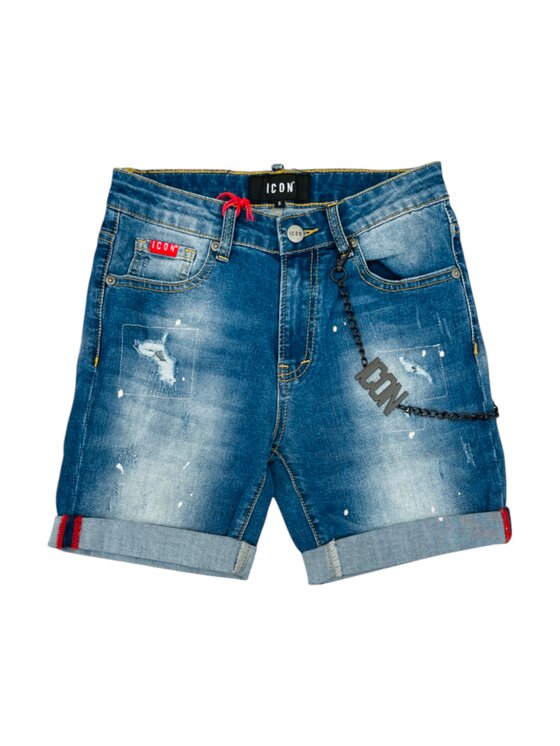 Icon Icon Szorty ibds00451 Niebieski Regular Fit