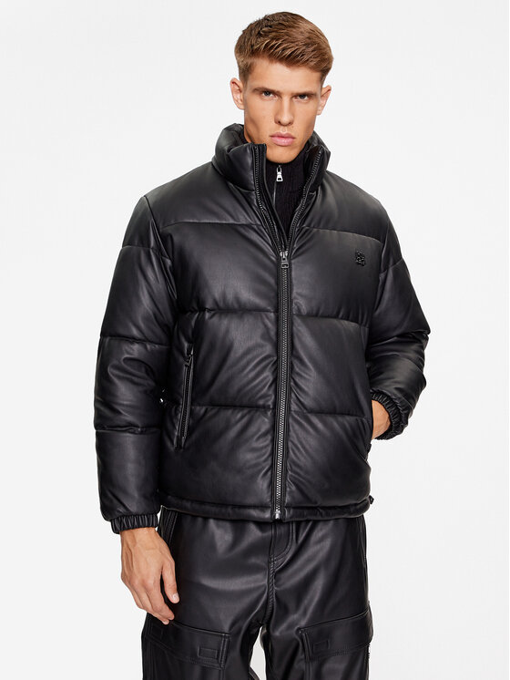 HUGO HUGO Télikabát 50496246 Fekete Regular Fit