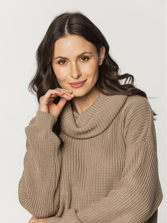 Willsoor Willsoor Sweter 66102 Szary Loose Fit
